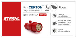 Plugue Industrial Negativo CEKTON 32A